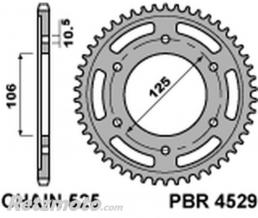 PBR Couronne PBR acier C45 standard 4529 - 525