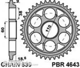PBR Couronne PBR acier C45 revenu 4643 - 530