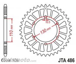 JT SPROCKETS Couronne JT SPROCKETS aluminium ultra-light 486 - 520