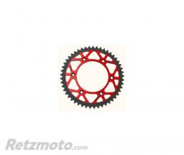 PBR Couronne PBR Twin Color rouge/noir 49 dents alu ultra-light anti-boue anodis� dur pas 520 type 899