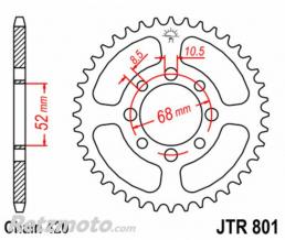 JT SPROCKETS Couronne JT SPROCKETS acier standard 801 - 420