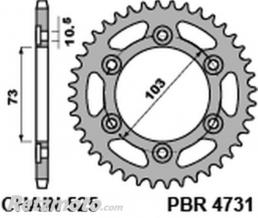 PBR Couronne PBR acier C45 standard 4731 - 525