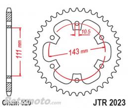 JT SPROCKETS Couronne JT SPROCKETS acier standard 2023 - 520