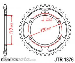JT SPROCKETS Couronne JT SPROCKETS acier standard 1876 - 525