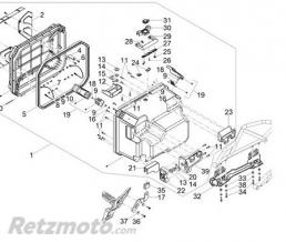 Support valise droit Moto guzzi V85TT Travel E5-2B005988