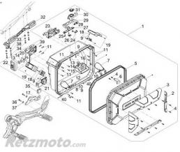 Tampon de support valise Moto guzzi V85TT Travel E5-2B005994