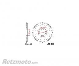 JT SPROCKETS Couronne 49 dents JT SPROCKETS acier standard 810 - 428