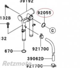 Joint Torique Tube Eau Kawasaki ER-5/GPZ600(oem 670B2-022)