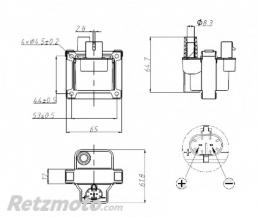 BOBINE ALLUMAGE GUZZI California/Stelvio/Ducati 750/ST2(28540031A/GU30716500)