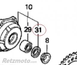 Joint spy porte couronne Honda VFR750(oem 91258-ML7-003)
