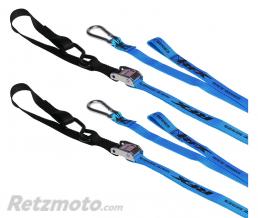 RFX Sangles d'arrimage RFX s�rie 1.0 Race (Bleu/Noir) avec boucle suppl�mentaire et mousqueton
