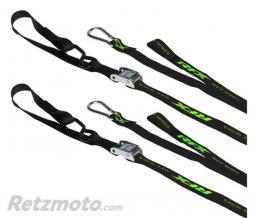 RFX Sangles d'arrimage RFX s�rie 1.0 Race (Noir/Haute visibilit�) avec boucle suppl�mentaire et clip mousqueton