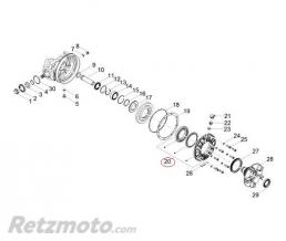 MOTO GUZZI Bride pont Moto guzzi V85TT/V7/V9-2B0061105