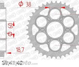 Kit chaine Ducati Monster 1200 AFAM 525XHR3 15x41 super-renforc� - couronne standard