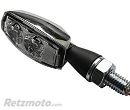 HIGHSIDER Feux arri�re/clignotants LED HIGHSIDER pro - Blaze - chrom�/translucide - 3en1 - homologu� E - la paire