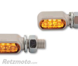 HIGHSIDER Clignotants LED HIGHSIDER pro - Little Bronx - argent/fum� - usin� CNC - homologu� E - la paire