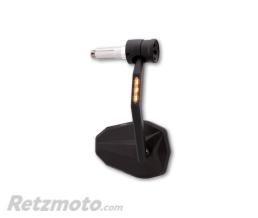 HIGHSIDER R�troviseur d'embout de guidon HIGHSIDER pro Victory-Rim avec clignotant et feu de position LED - noir - l'unit�