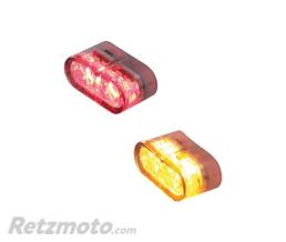 HIGHSIDER Feu arri�re/clignotant LED HIGHSIDER pro Little Star-MX Pro Module 3en1 homologu� - verre fum� - la paire