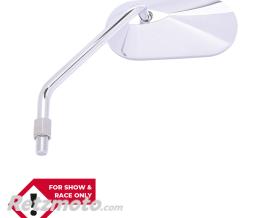 HIGHSIDER R�troviseur sur guidon HIGHSIDER smart Agila ovale - c�t� gauche - non homologu� E - chrom�
