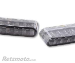 HIGHSIDER Clignotant LED embout de guidon HIGHSIDER smart Shorty homologu� - verre fum� - la paire