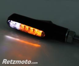 HIGHSIDER Clignotant/feu de position LED HIGHSIDER smart Shorty Fin 2en1 homologu� - verre fum� - la paire