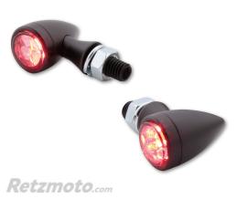 HIGHSIDER Feu arri�re/clignotant LED HIGHSIDER smart Sixteen Bullet 3en1 homologu� - verre fum� - la paire