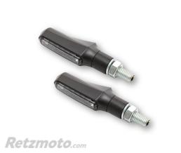 HIGHSIDER Feu arri�re/clignotant LED HIGHSIDER smart Shorty Fin 3en1 homologu� - verre fum� - la paire