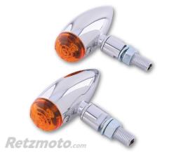 HIGHSIDER Clignotant HIGHSIDER smart Micro-Bullet homologu� - verre orange - la paire