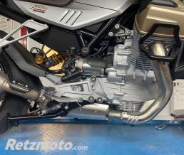 MISTRAL Protection echappement Mistral Moto guzzi V100 Mandello(avec bequille/noir)-MG-CICC-V100-BP