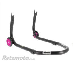 BIHR B�quille Arri�re BIHR Home Track Fixe Supports En�V�Noir Mat Roues Rose