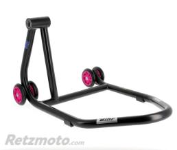 BIHR B�quille Monobras Gauche BIHR Home Track Noir Mat Roues Rose