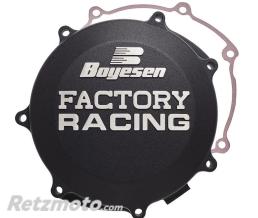 BOYESEN Couvercle de carter d'embrayage BOYESEN Factory Racing noir
