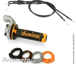 DOMINO Kit poign�es DOMINO KRK Evo avec c�bles rev�tements rouge/noir