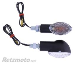 JMP- Clignotants JMP noirs courts verre transparent 21W(M10x22mm)