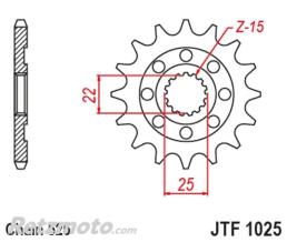 JT SPROCKETS Pignon JT SPROCKETS acier standard 1025 - 525