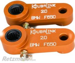KOUBALINKS Kit de rabaissement de selle KOUBALINK (50.8 mm) orange - BMW F650 Funduro