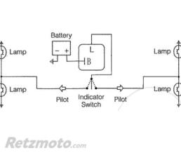 Relais clignotant 12V (10W x2+3,4W) Aprilia/Piaggio/Honda