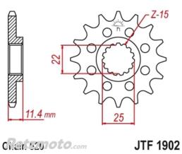 Kit chaine KTM 640 Duke DID 520 VX3 16x48 Renforc�