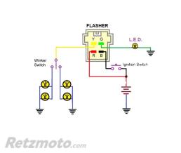 Relais centrale clignotant Honda CB500 F/CB600 Hornet