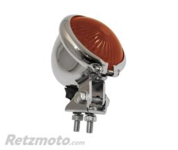 SHIN YO Feu arri�re LED SHIN YO Bates Style bo�tier chrom� verre rouge