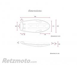 Selle adaptable Yamaha SR 400 marron 