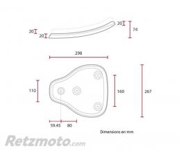 Selle bobber solo marron (petite taille) 
