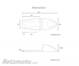 Selle caf� racer deluxe marron 