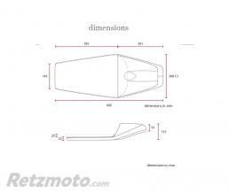Selle caf� racer marron 