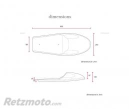 Selle caf� racer marron 