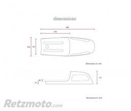 Selle Caf� Racer noire 