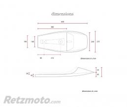 Selle flat track marron 