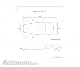Selle flat track marron 
