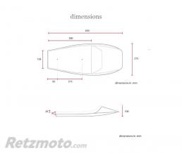 Selle flat track noire 