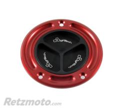 BIHR Bouchon de r�servoir LIGHTECH noir/rouge � vis Kawasaki 300